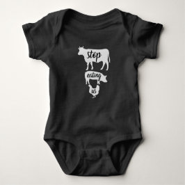 Veganer vegetarischer Baby-Spielanzug Playsuit Baby Strampler