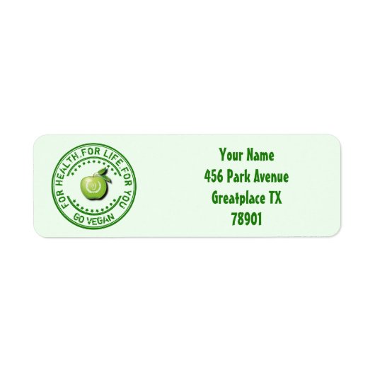 Veganer vegetarischer Grüner Apfel für Gesundheit (Vorne)