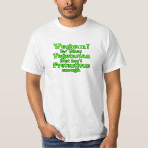 veganer vegetarischer Spaß T-Shirt