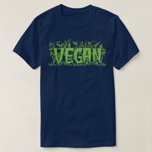 Veganer vegetarischer T - Shirt (Design vorne)