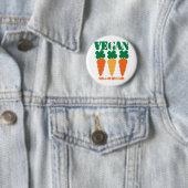 Veganer Veggiemörder Button (Beispiel)