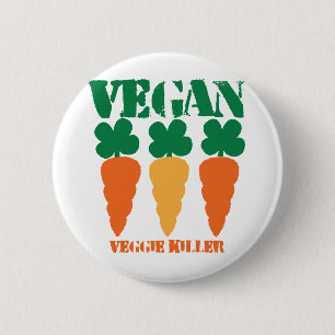 Veganer Veggiemörder Button