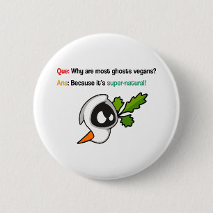 veganer Witz Button