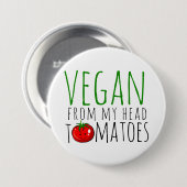Veganer Wortwitz-Button Button (Vorne & Hinten)