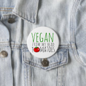 Veganer Wortwitz-Button Button (Beispiel)