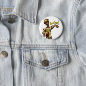 Veganer Zombie will Ihre Körner (Knopf) Button (Beispiel)
