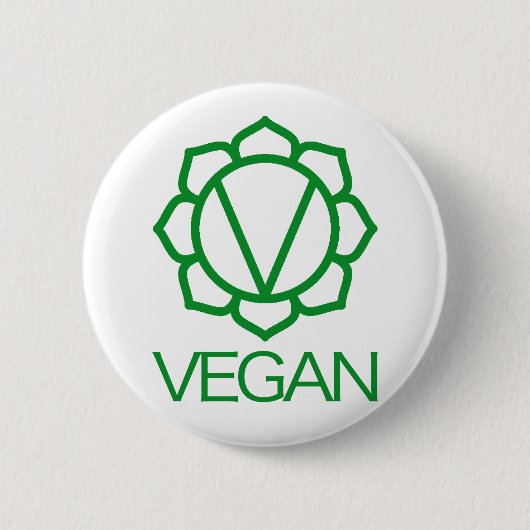 Veganes Abzeichen Button (Vorderseite)