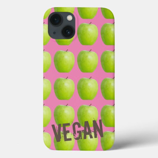 Veganes Apfelmuster für Vegetarier-Liebhaber Case-Mate iPhone Hülle (Rückseite)