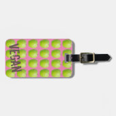 Veganes Apfelmuster für Vegetarier-Liebhaber Gepäckanhänger (Vorderseite horizontal)