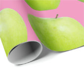 Veganes Apfelmuster für Vegetarier-Liebhaber Geschenkpapier (Rolleneckpunkt)