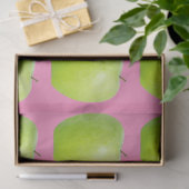 Veganes Apfelmuster für Vegetarier-Liebhaber Seidenpapier (Geschenk)