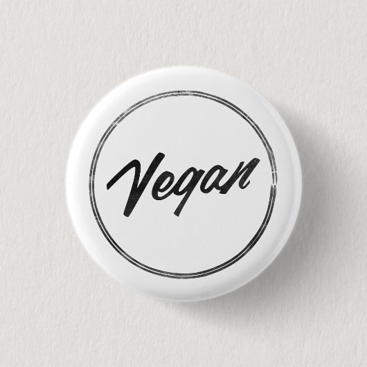 VEGANES Button-Abzeichen Button (Vorderseite)