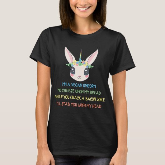 Veganes Einhorn | PFLANZE | Aktivist T-Shirt (Vorderseite)