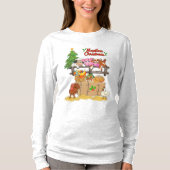Veganes, fleischloses Weihnachtsgeschenk T-Shirt (Vorderseite)
