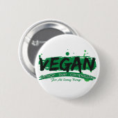 Veganes FriedensLiebe-Mitleid Button (Vorne & Hinten)