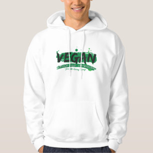 Veganes FriedensLiebe-Mitleid Hoodie