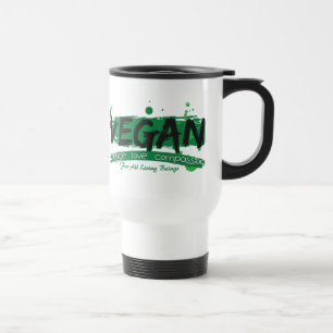 Veganes FriedensLiebe-Mitleid Reisebecher