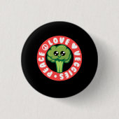 Veganes Gemüse Broccoli Button (Vorderseite)