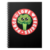 Veganes Gemüse Broccoli Notizblock (Vorderseite)