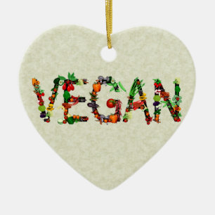 Veganes Gemüse Keramikornament