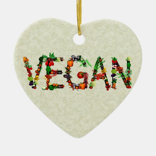 Veganes Gemüse Keramikornament (Vorne)
