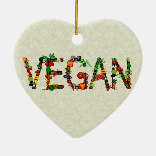 Veganes Gemüse Keramikornament (Hinten)