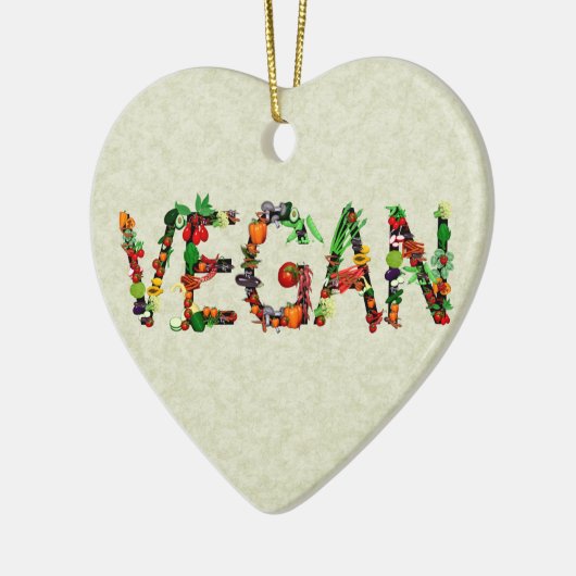 Veganes Gemüse Keramikornament (Links)