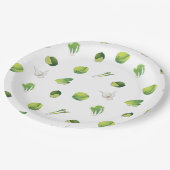 veganes Gemüse Pappteller (Schrägansicht)