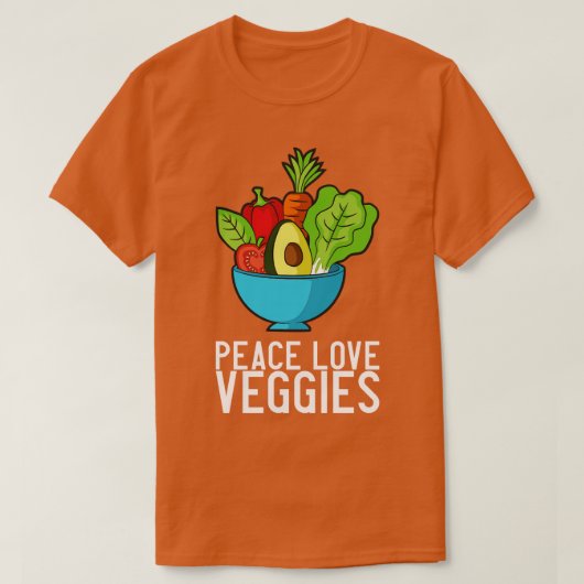 Veganes Gemüse Schüssel 3 T-Shirt (Design vorne)