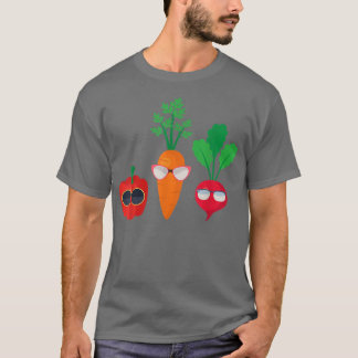 Veganes Gemüse Veggies Vegetarisches Veganismus T-Shirt
