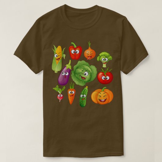 Veganes Gemüse Veggies Vegetarisches Veganismus T-Shirt (Design vorne)