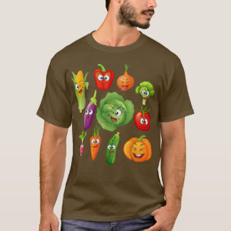 Veganes Gemüse Veggies Vegetarisches Veganismus T-Shirt