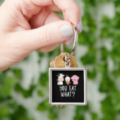 Veganes Geschenk Vegetarisches Geschenke Pflanze F Schlüsselanhänger (Hand)