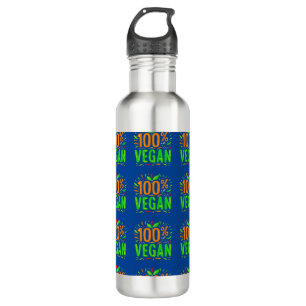 Veganes Grafikgeschenk Idee für einen Urlaub in Ve Edelstahlflasche