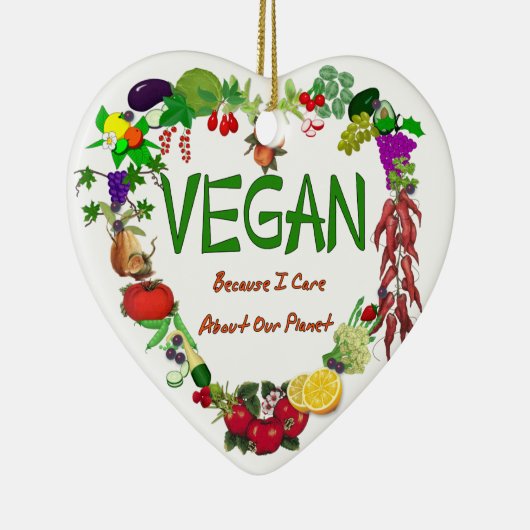 Veganes Herz Keramikornament (Rechts)