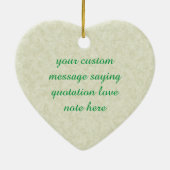 Veganes Herz Keramikornament (Hinten)