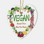 Veganes Herz Keramikornament (Links)