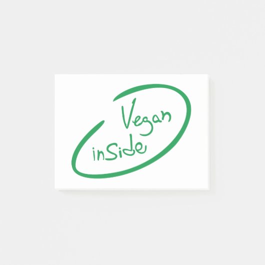 Veganes Innere Post-it Klebezettel (Vorderseite)