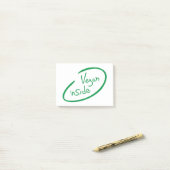 Veganes Innere Post-it Klebezettel (Auf Schreibtisch)