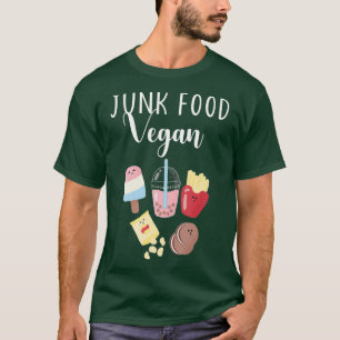 Veganes Junk Food Cute Kawaii Fast Food T-Shirt