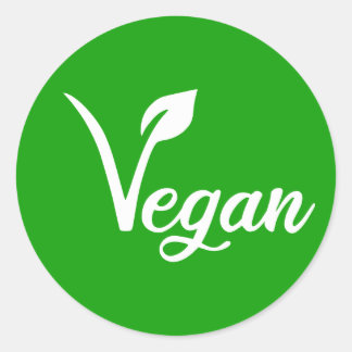 Veganes Kennzeichen, Runder Aufkleber