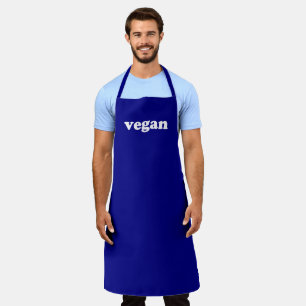 Veganes Kobaltblau, moderne Typografie, einfach Schürze