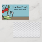 veganes kochendes Geschäft des Frischgemüses des Visitenkarte (Vorne/Hinten)