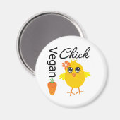 Veganes Küken 2 Magnet (Vorderseite/Rückseite)