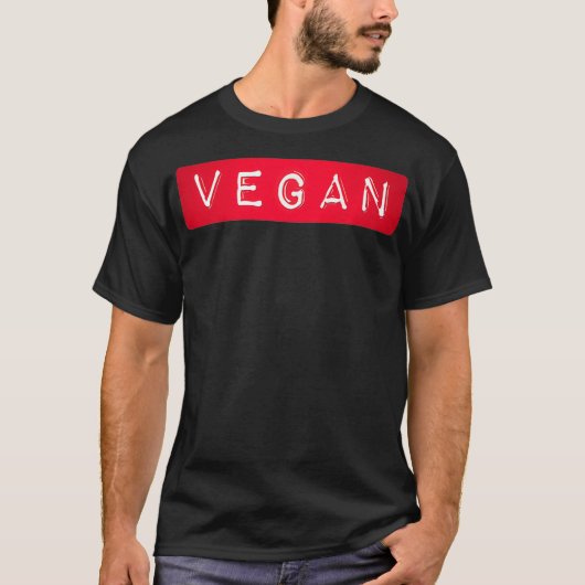 Veganes Label - Funny Label für Diät auf Pflanze T-Shirt (Vorderseite)