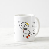 Veganes Lächeln Kaffeetasse (VorderseiteRechts)