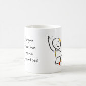 Veganes Lächeln Kaffeetasse (Mittel)