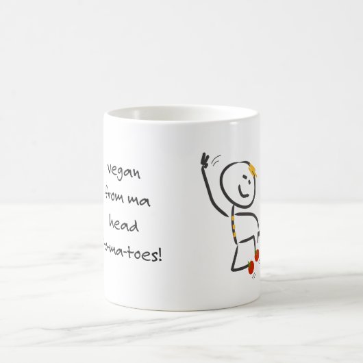 Veganes Lächeln Kaffeetasse (Mittel)