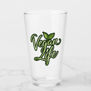 Veganes Leben Glas