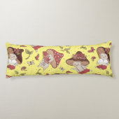 Veganes Leben - Pilzmuster Seitenschläferkissen (Rückseite)